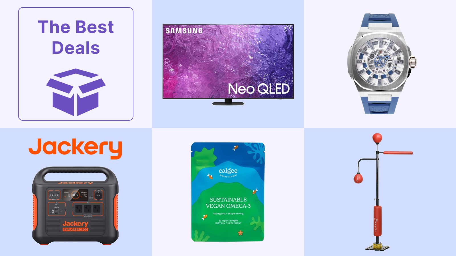 Image for Best Deals of the Day: Samsung, Dwiss, Jackery, Calgee Supplements, Boxing Bag & More