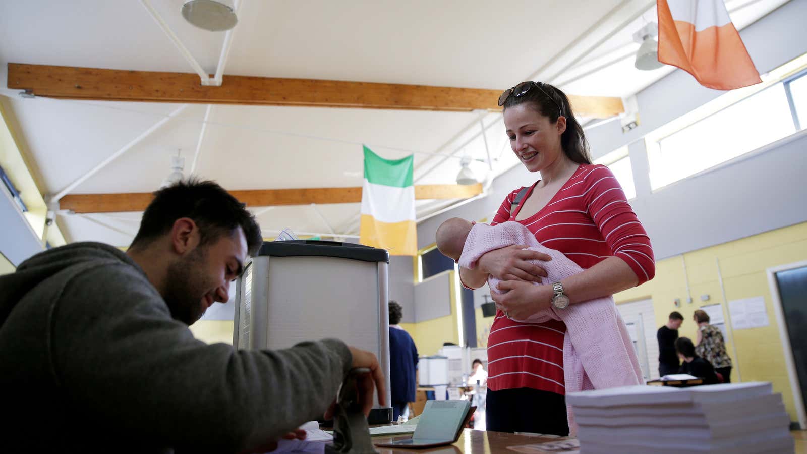 Ireland leading the way on births.