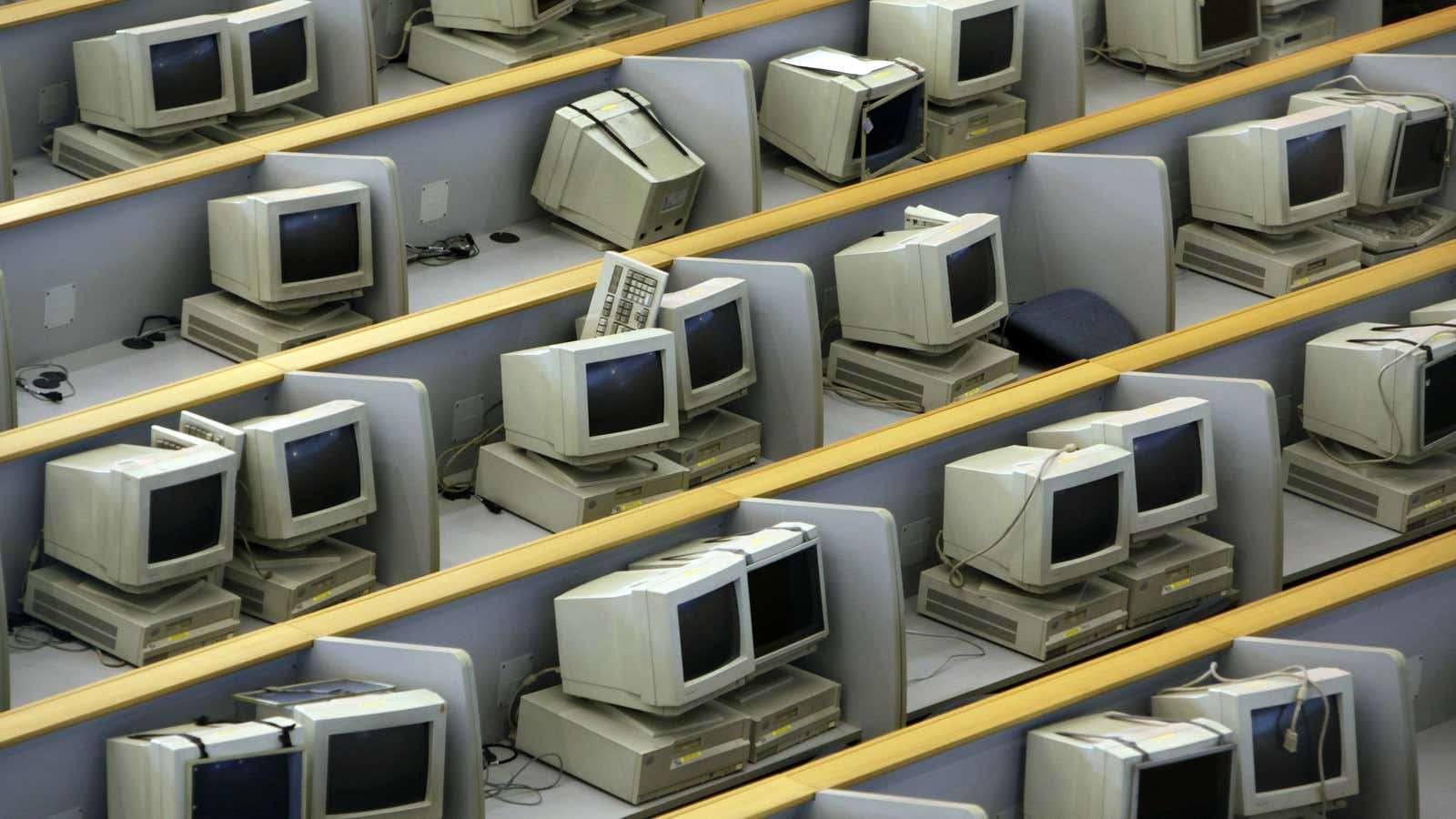 Hopefully these weren’t the computers that were trading your money.