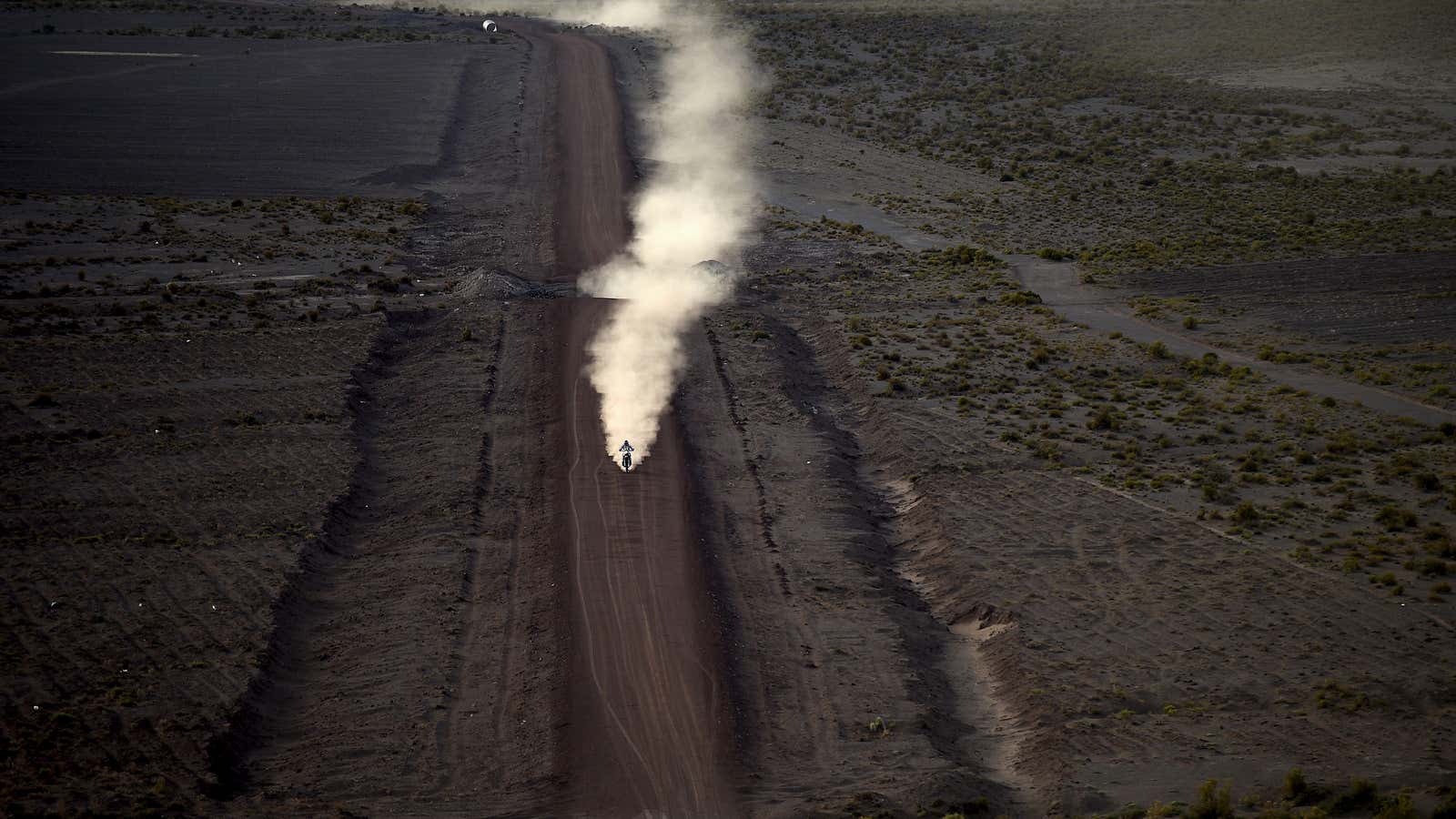 Toby Price of Australia rides near Uyuni, Bolivia in 2016.