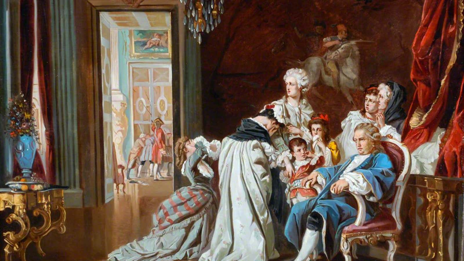 J. Eckel’s portrayal of the last royal moments at Versailles.