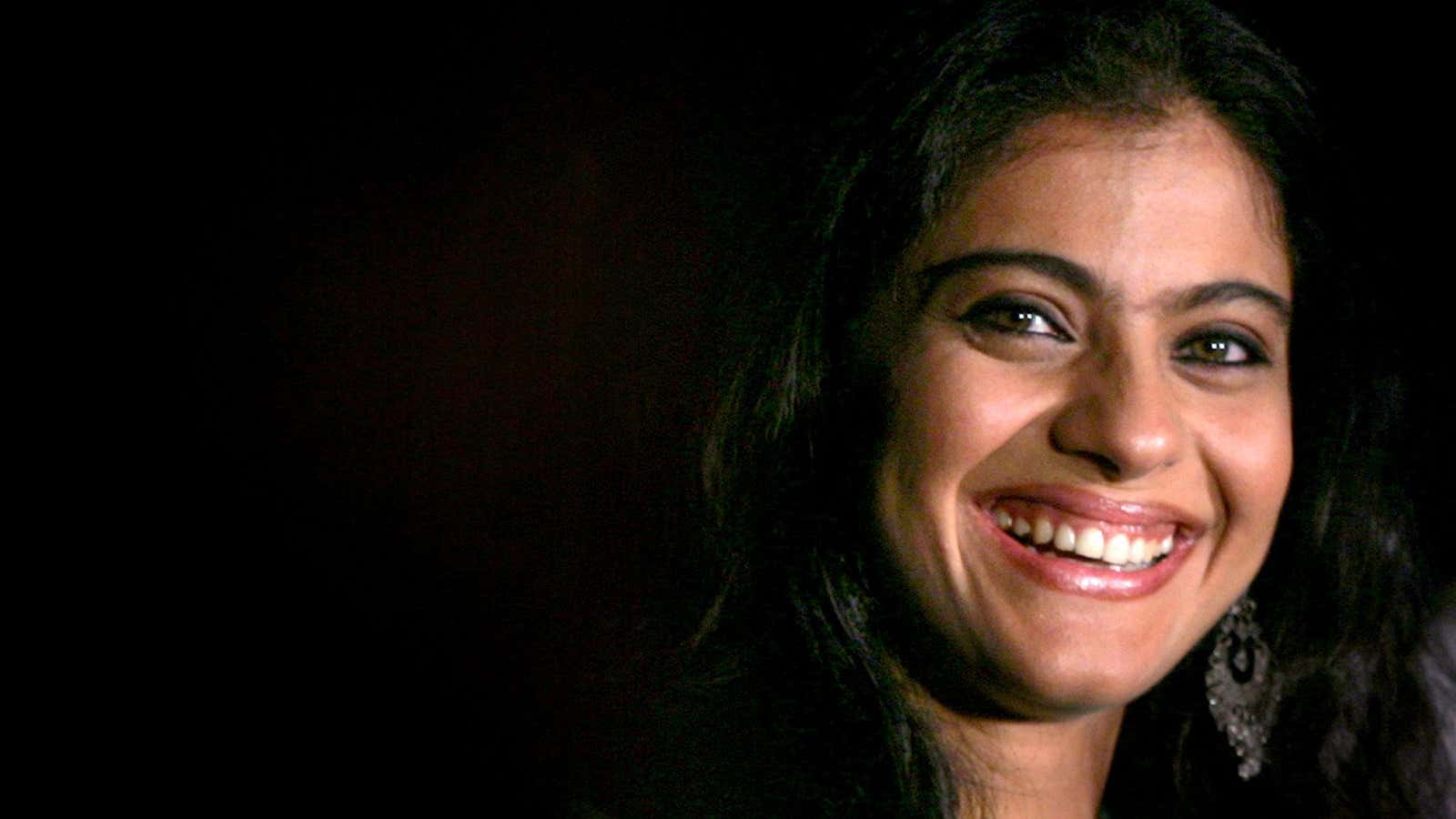 Kajol refused the tyranny of eyebrow upkeep.