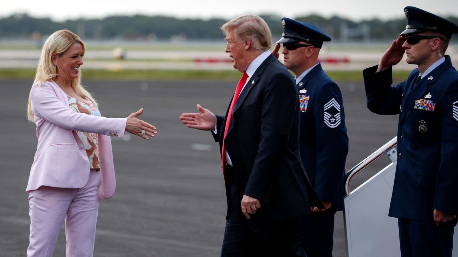 Florida attorney general Pam Bondi has a fan in the White House.