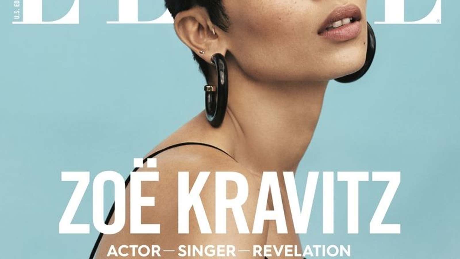 Triple threat —and then some—Zoë Kravitz.