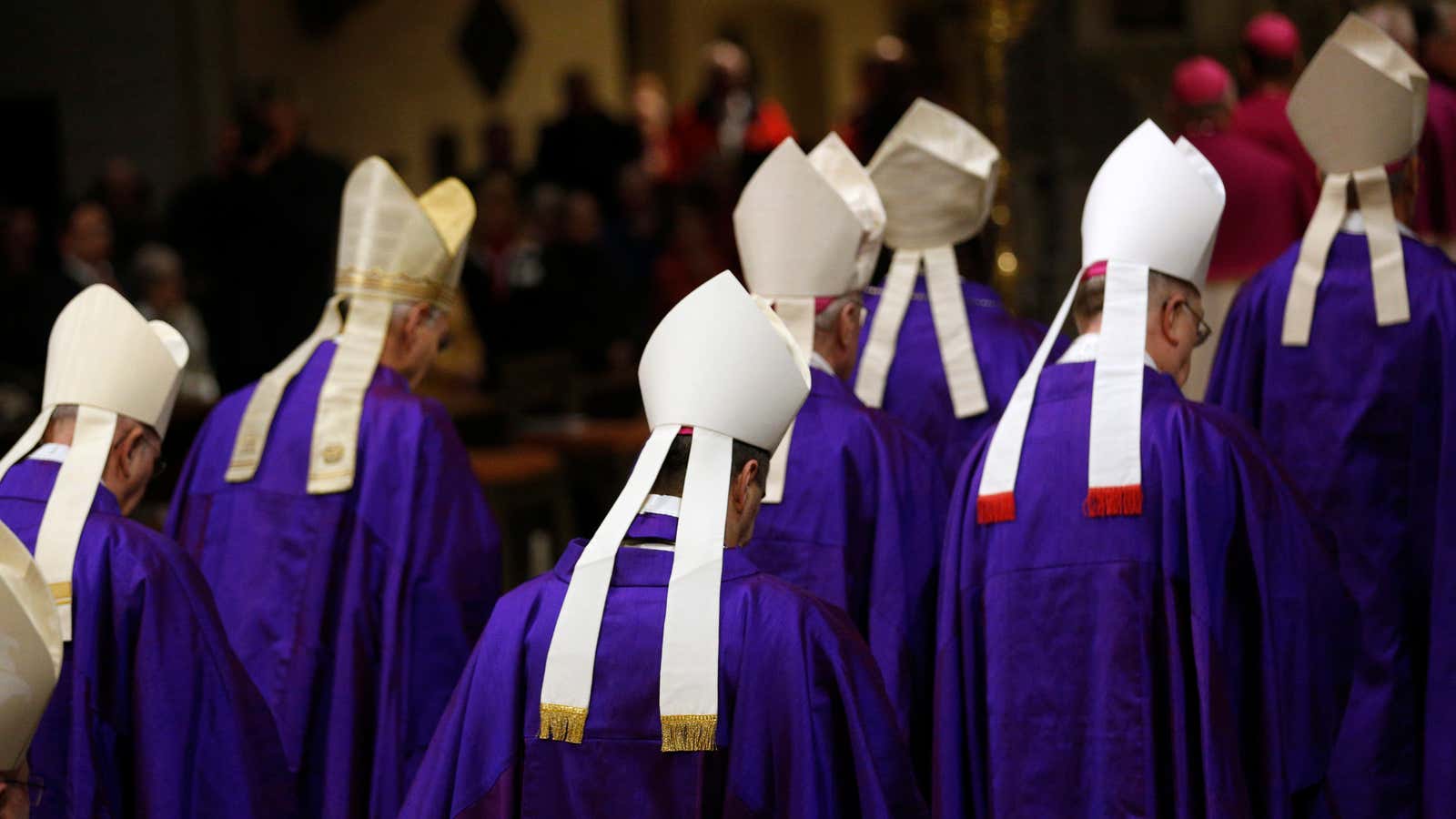 Cardinals at the German Bishops’ Conference in 2014.