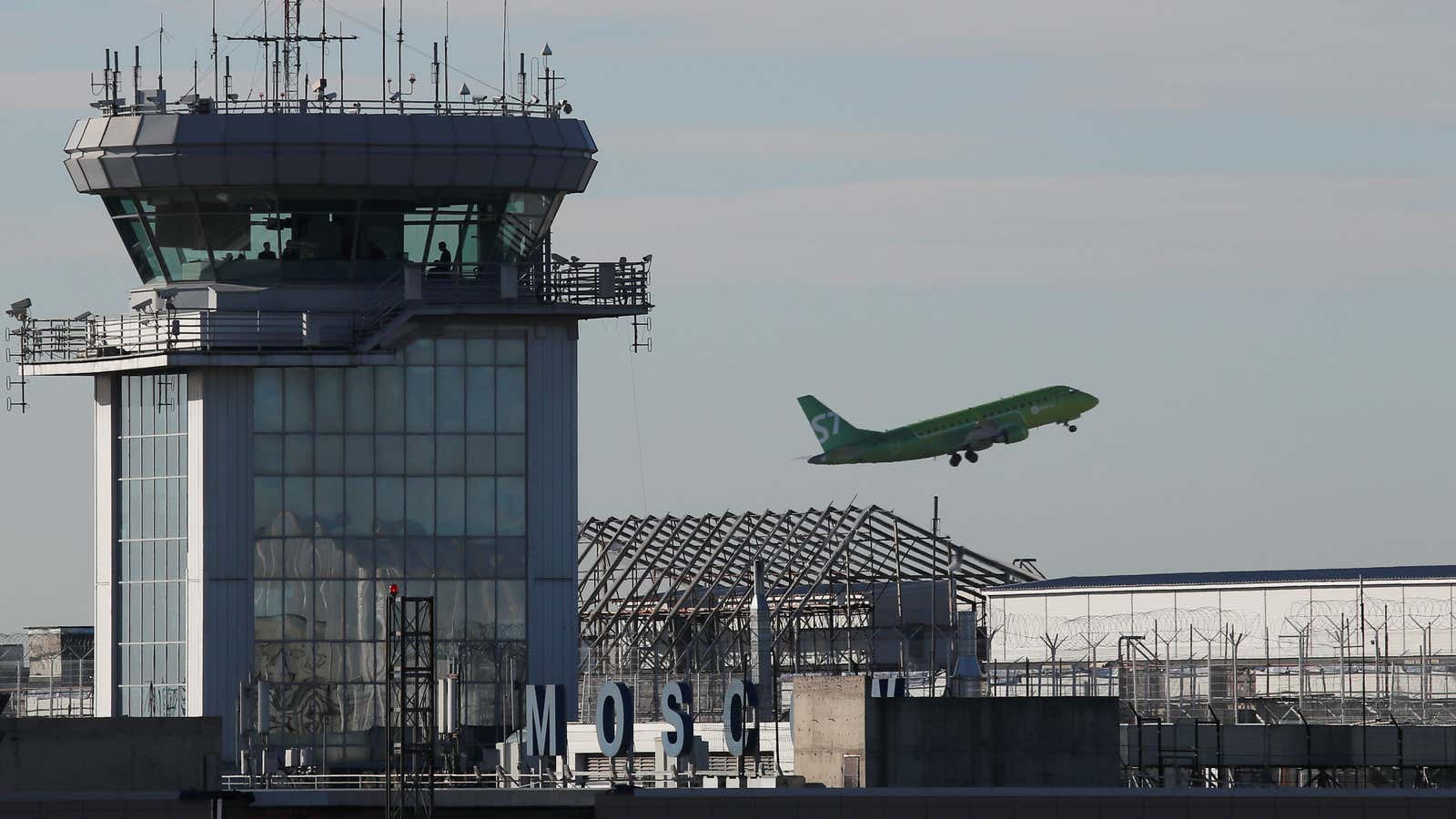 Moscow’s Domodedovo airport, where the plane took off.