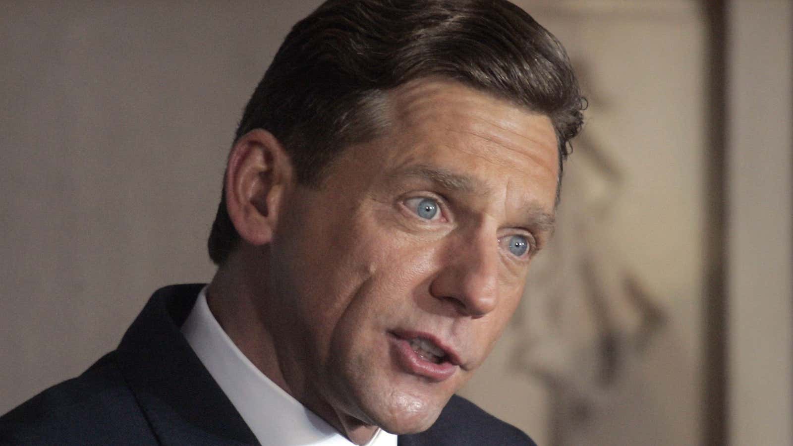 Scientology leader David Miscavige, healed.