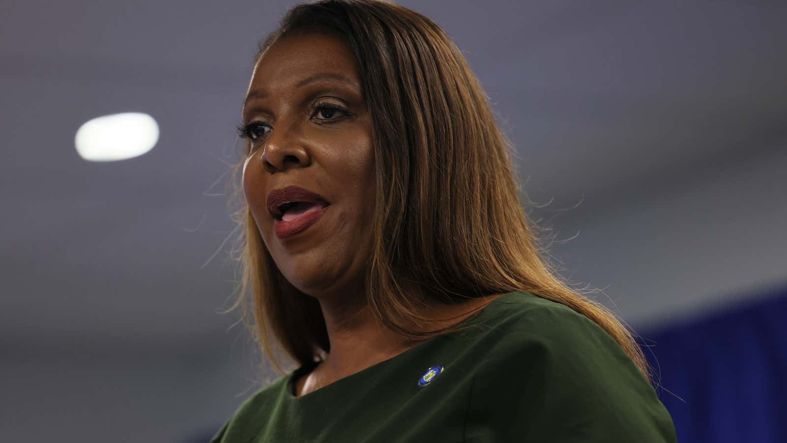 New York attorney general Letitia James announces civil fraud charges against Donald Trump