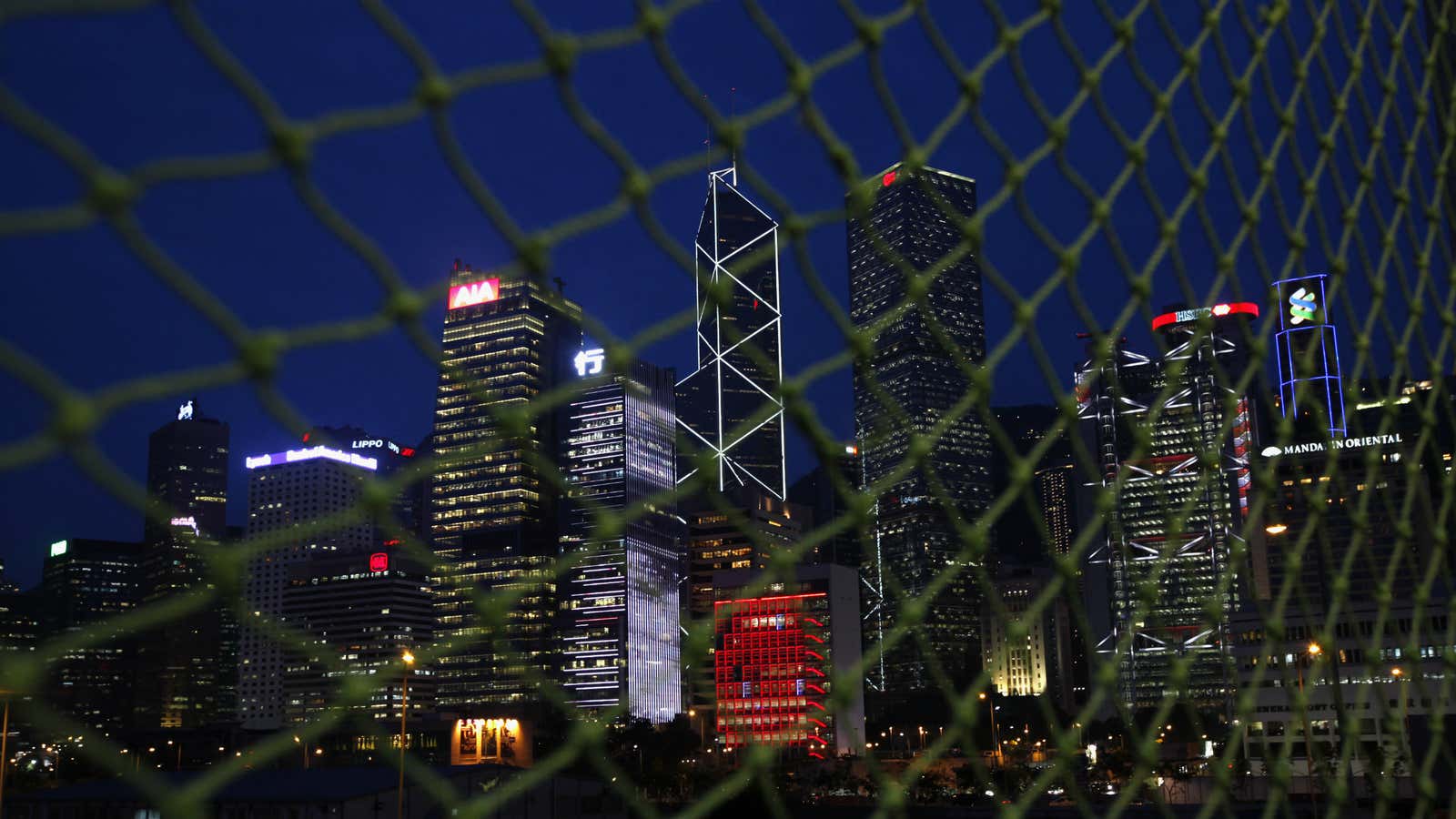 Hong Kong’s central district.