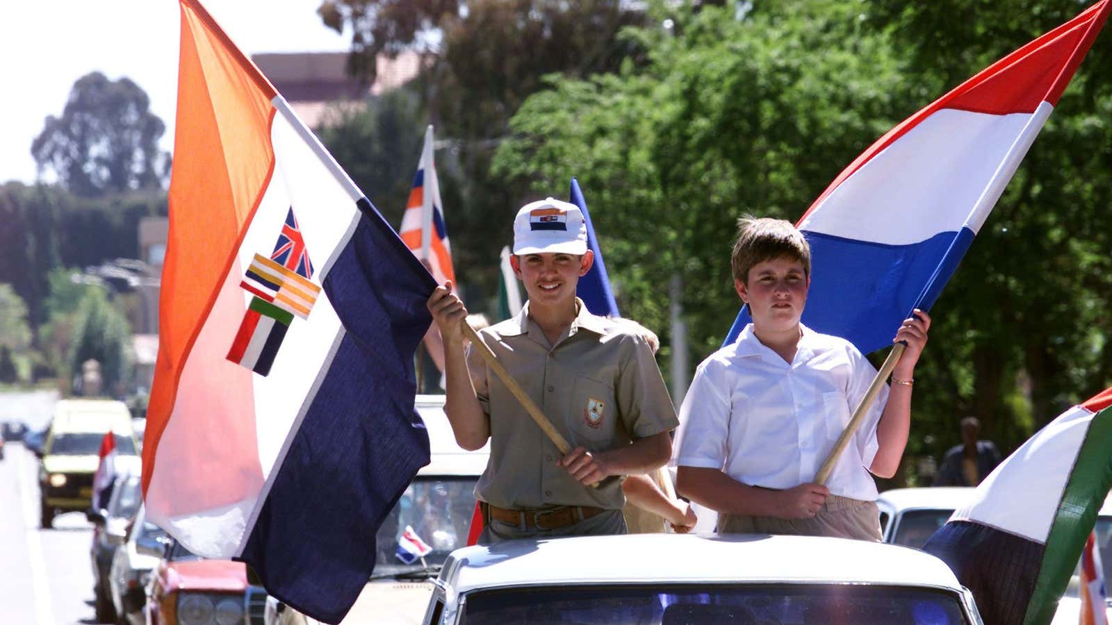 Right Wing Afrikaner flags (South Africa)