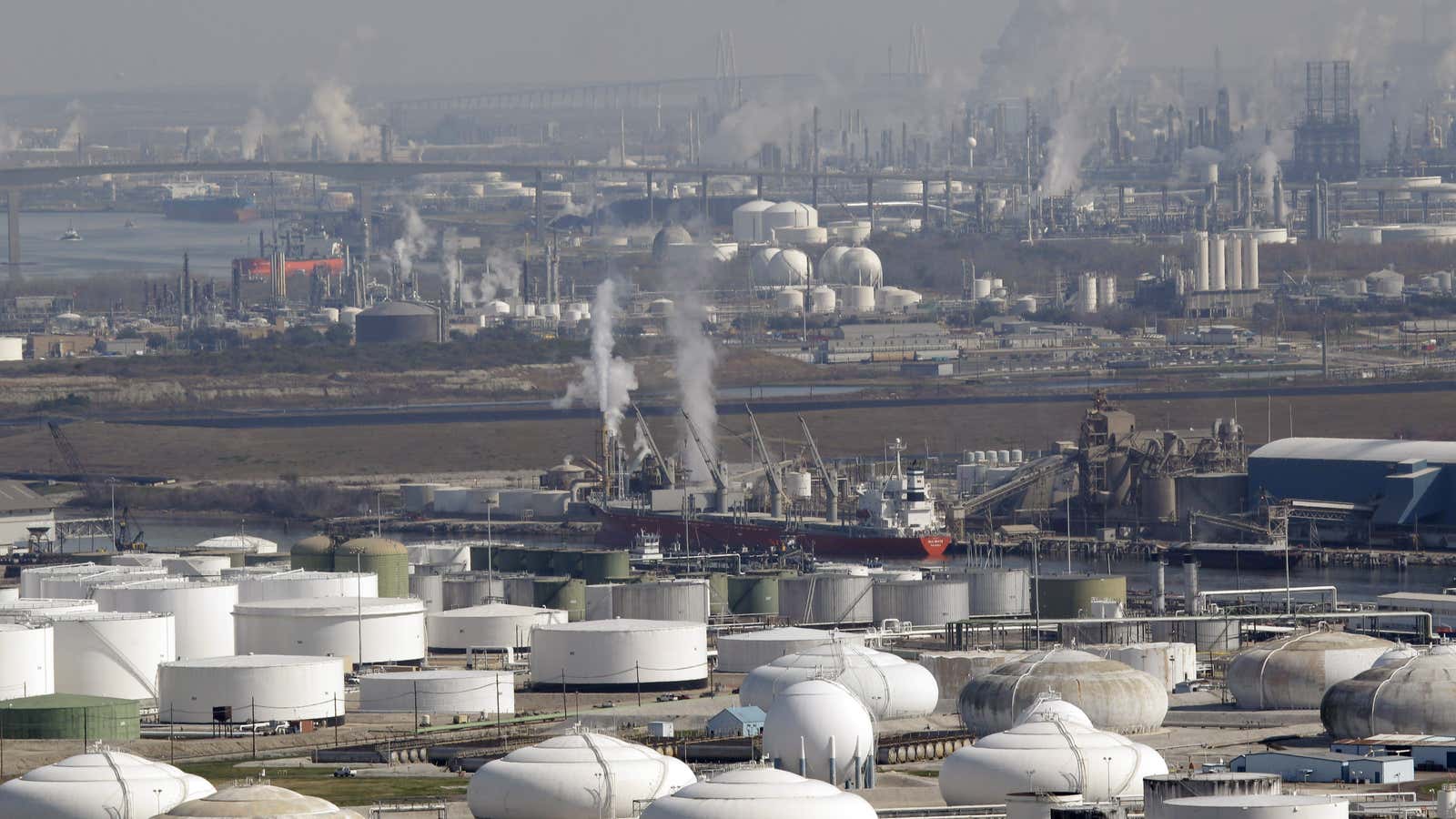 Much of Houston’s petrochemical industry is nestled in neighborhoods.