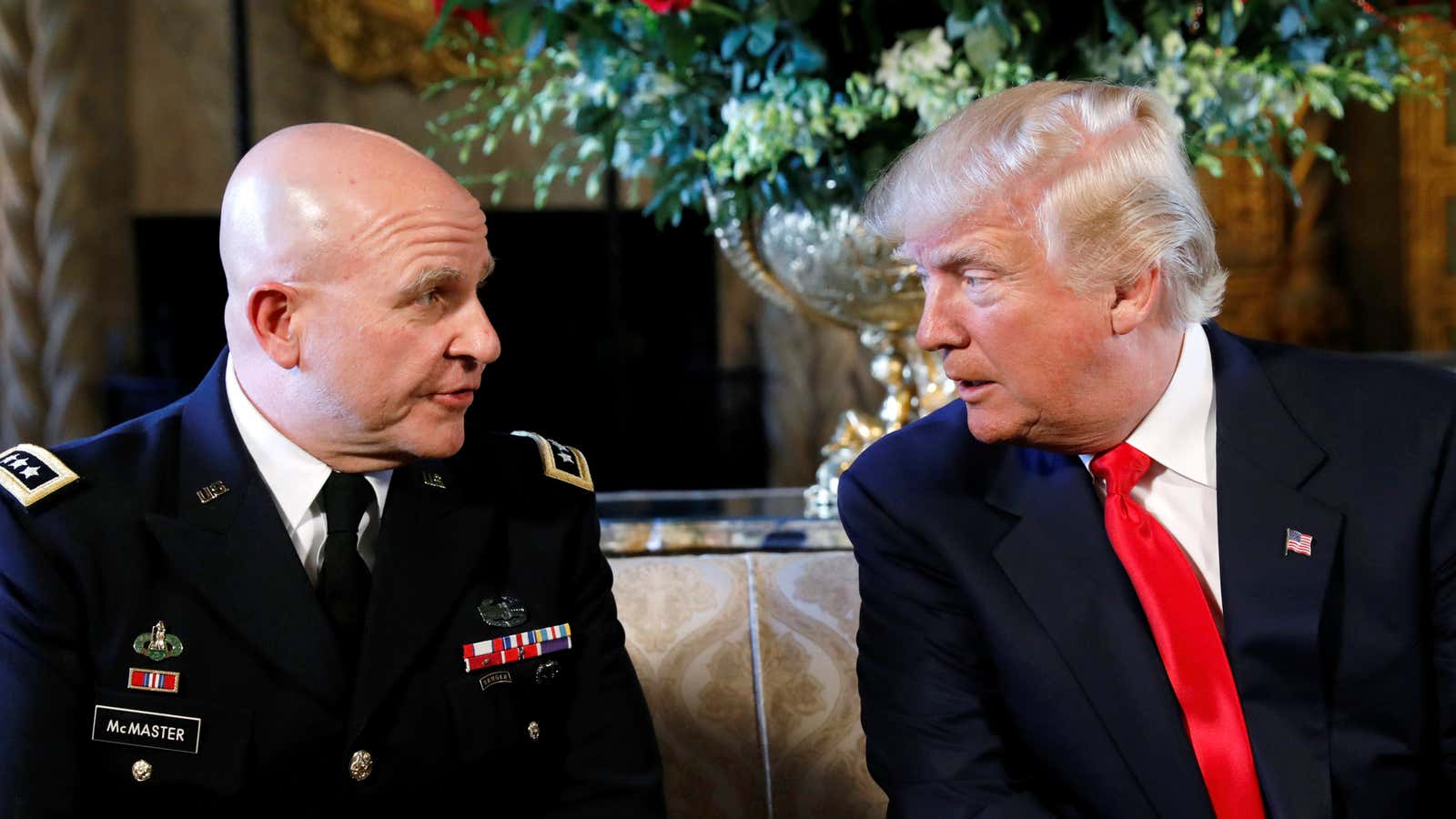 McMaster and his new boss.