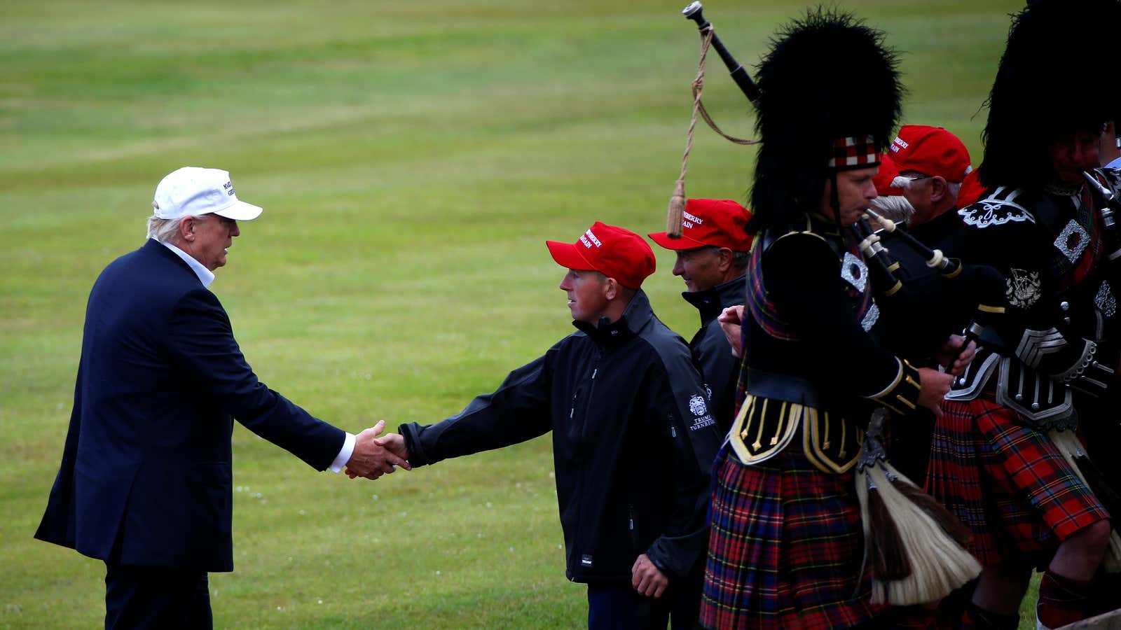 A warm Scottish welcome.