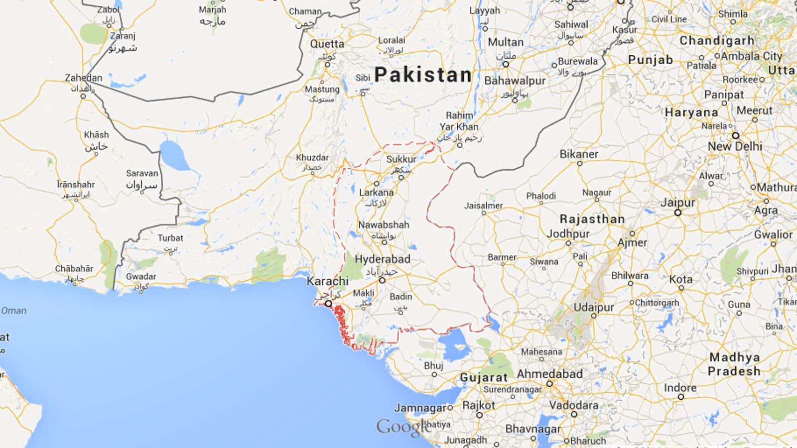 Sindh, Pakistan, the region where a Taliban spokesman was tweeting from. Oops.