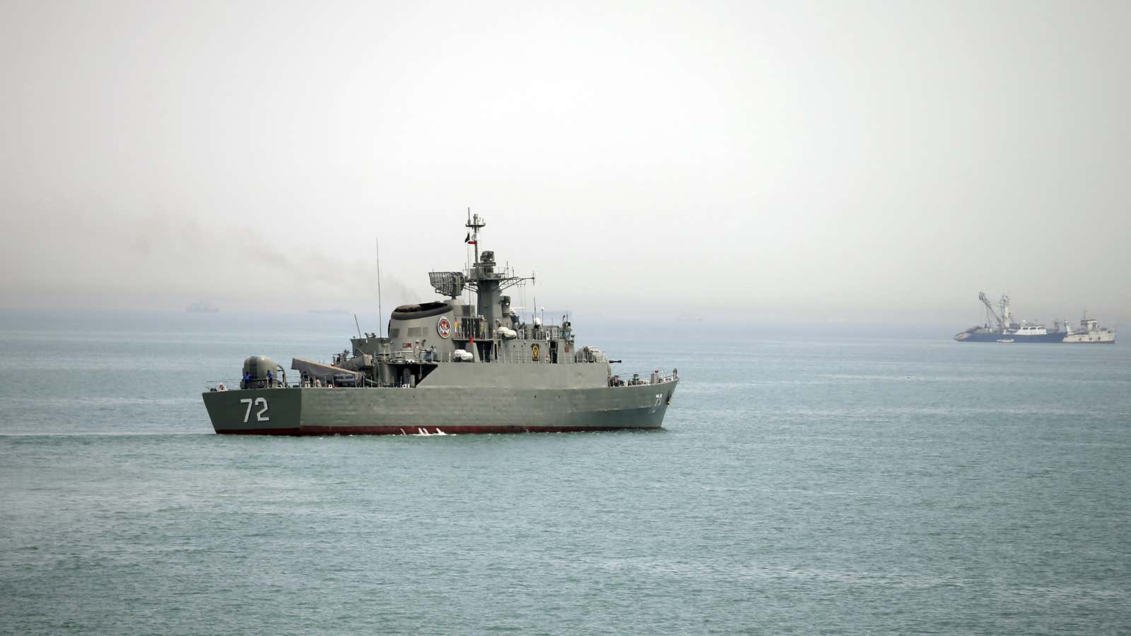 An Iranian warship.