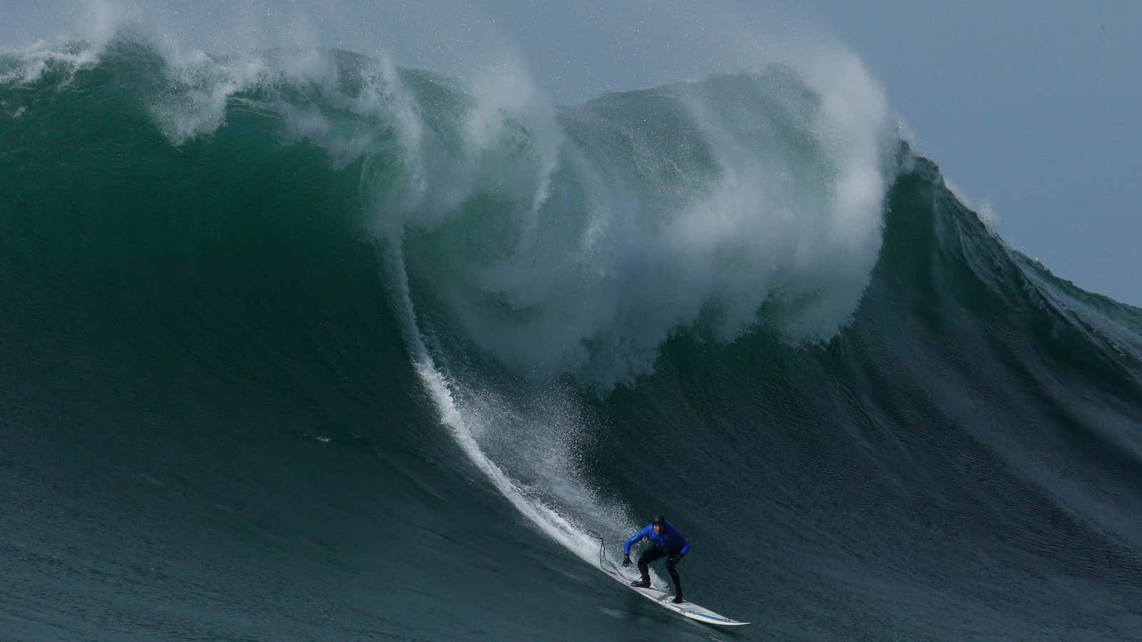 Winter is coming: the finals at Mavericks in 2016.