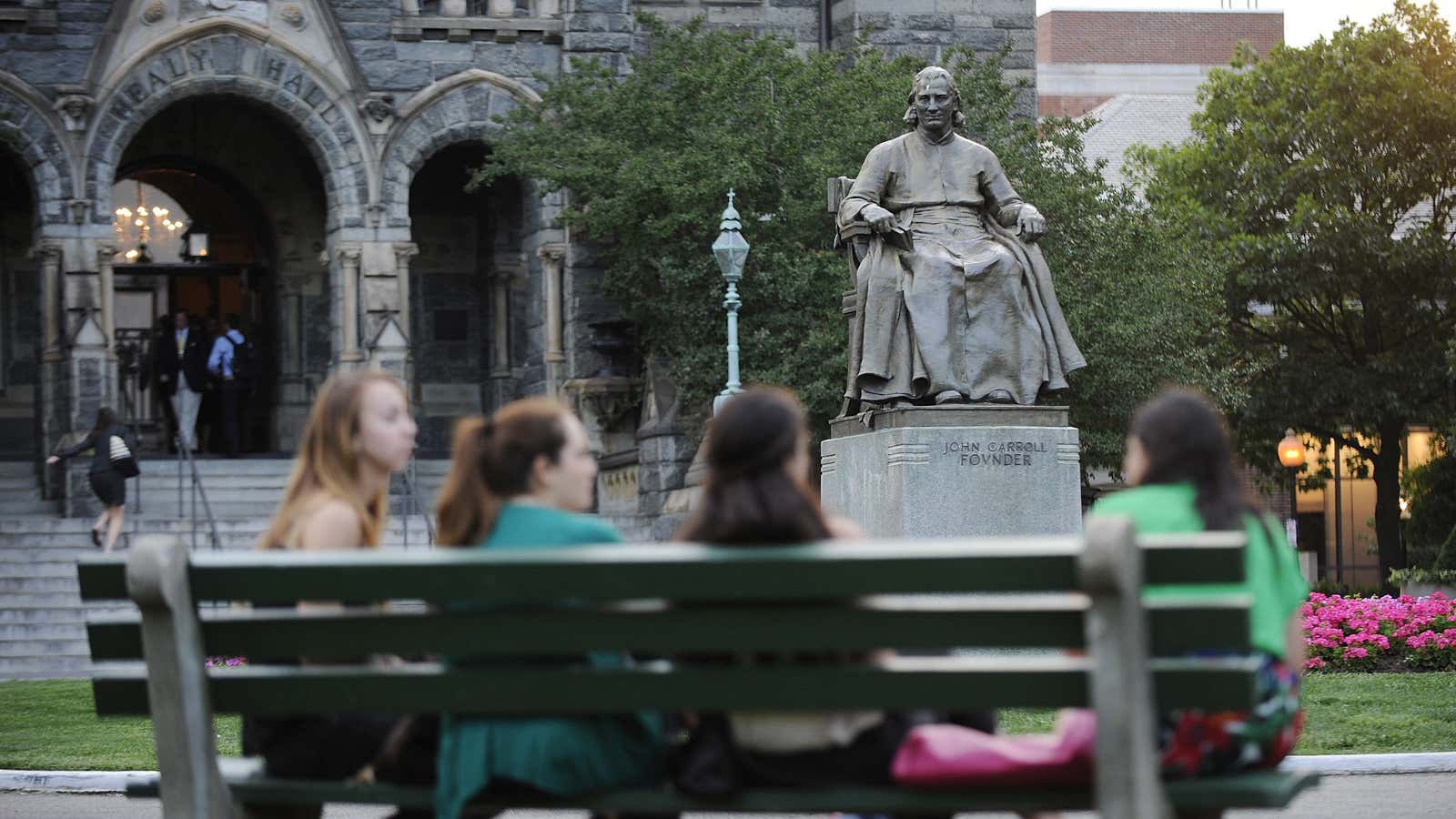 A new type of legacy will be taken into consideration at Georgetown University.  (Reuters/Jonathan Ernst)