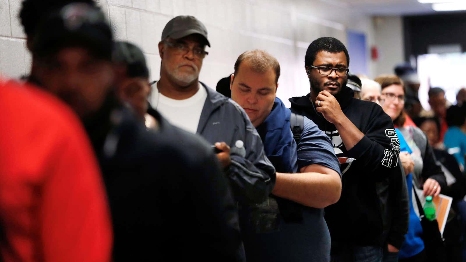 Long lines at the polls in Georgia.