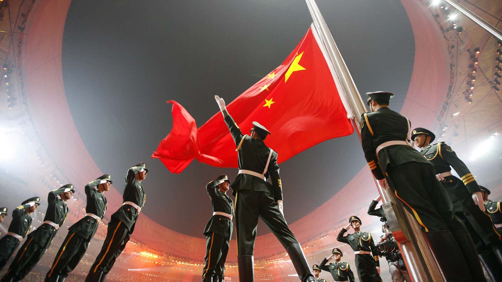 The opening ceremony of the 2008 Beijing Olympics.