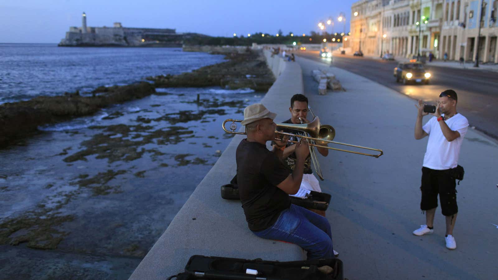 The Malecón, a seawall that stretches five miles along the coast of Havana, is a popular tourist destination.