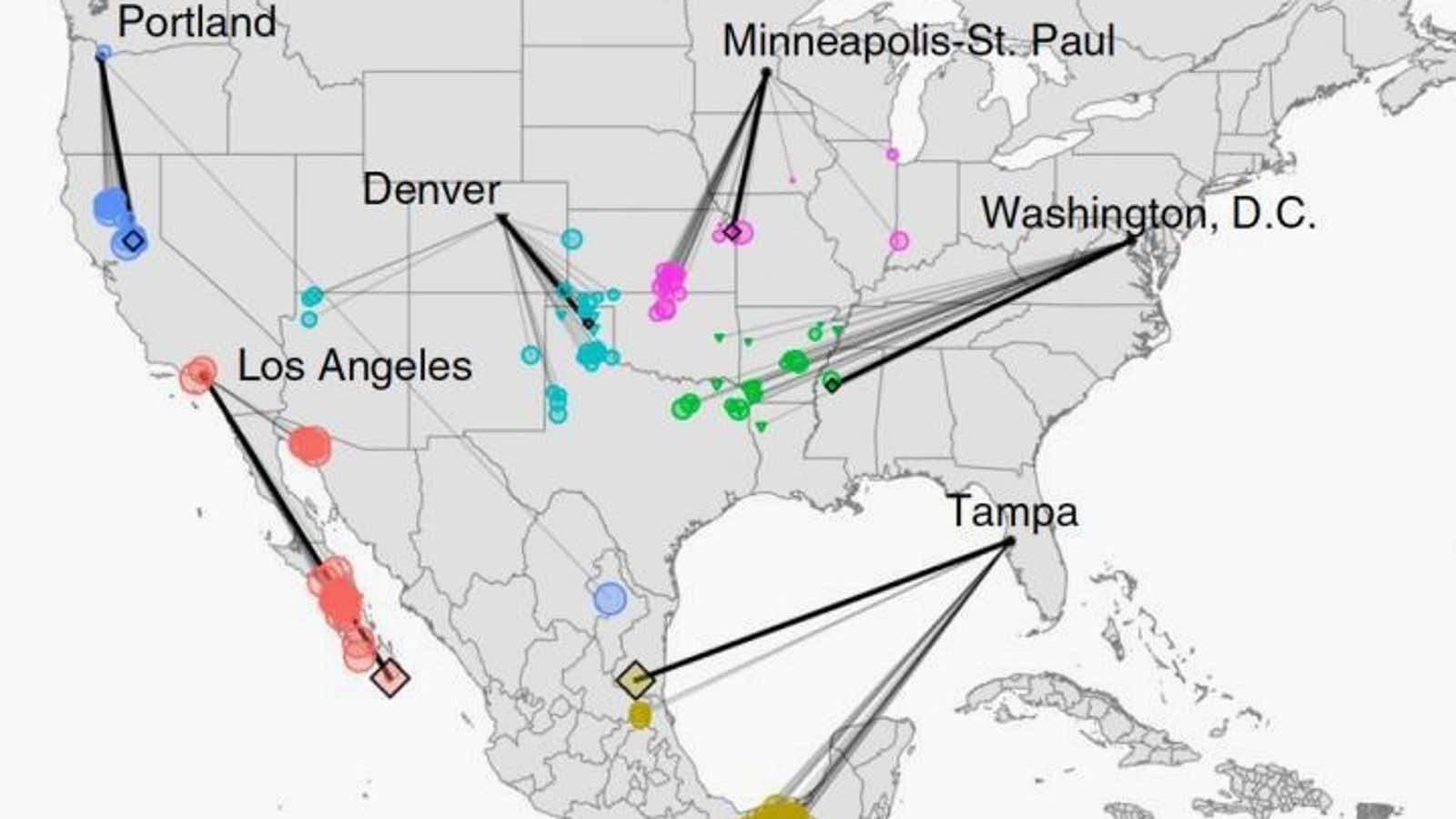 With emissions like they’re going, you’d have to drive an average of 500 miles south to find what your city will feel like in sixty years.