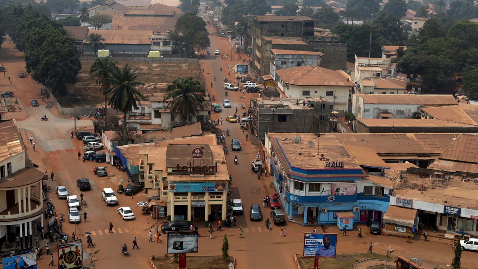 No one knows how many people actually live in Bangui.