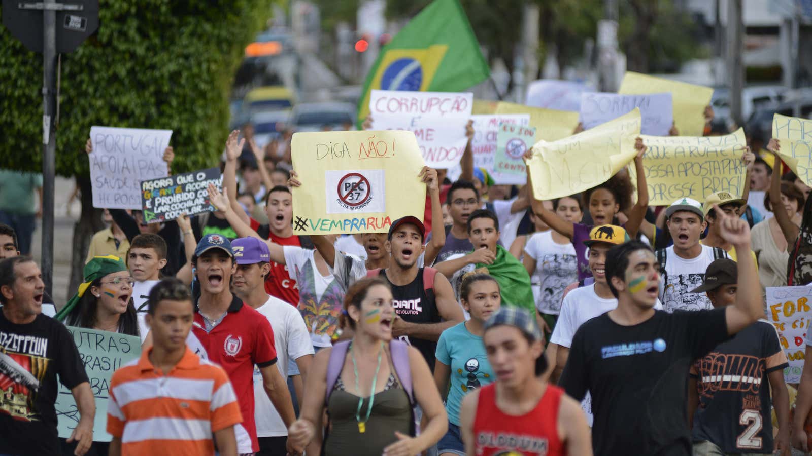 Marching for a stronger, more vibrant society in Brazil.