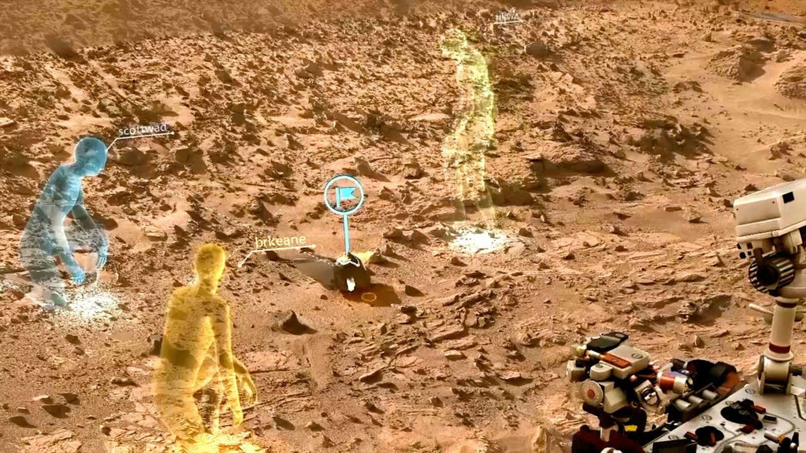 Microsoft is putting men on Mars…ish.