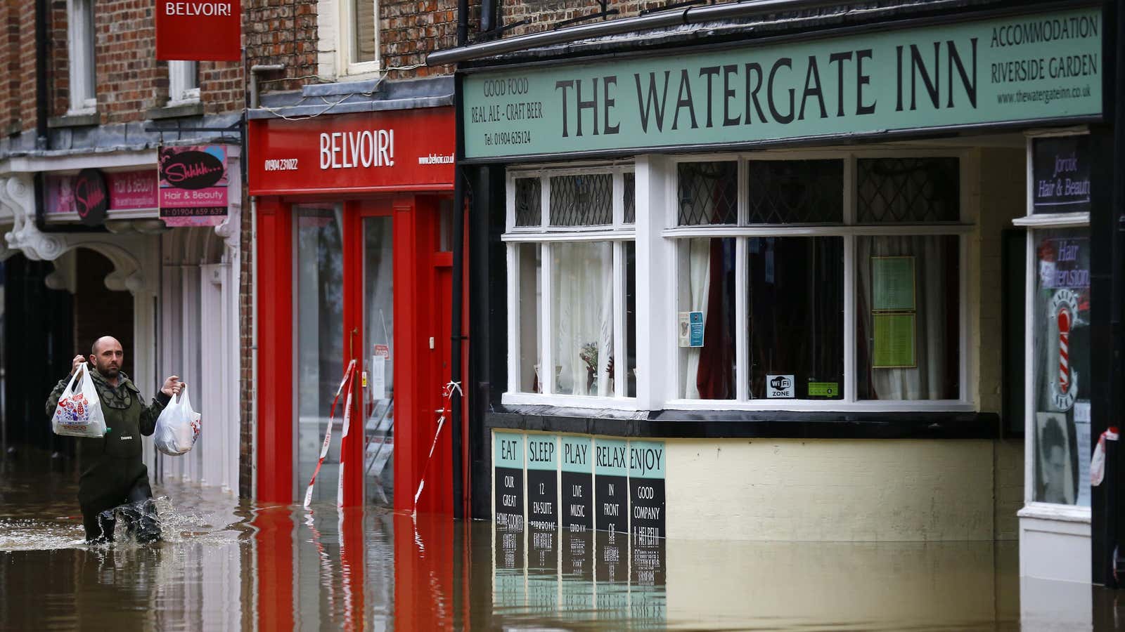 Floods are set to rise in 85% of UK cities that have a river.