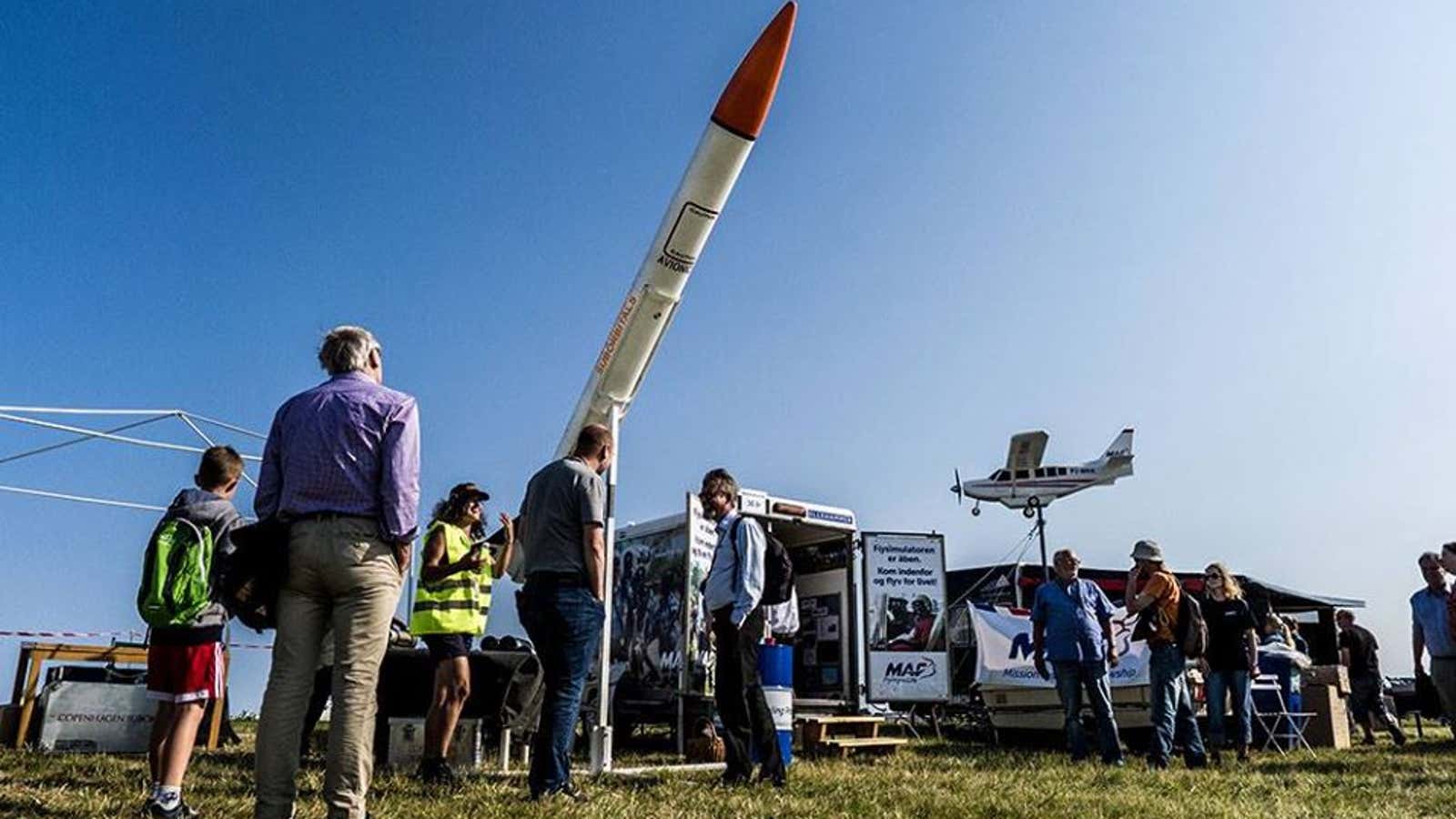 Copenhagen Suborbitals at Roskilde Airshow flight convention.