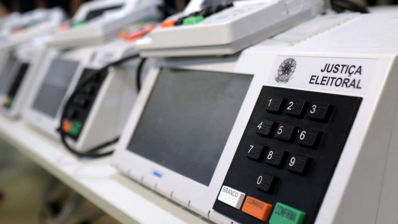 Brazilian electronic ballot boxes.