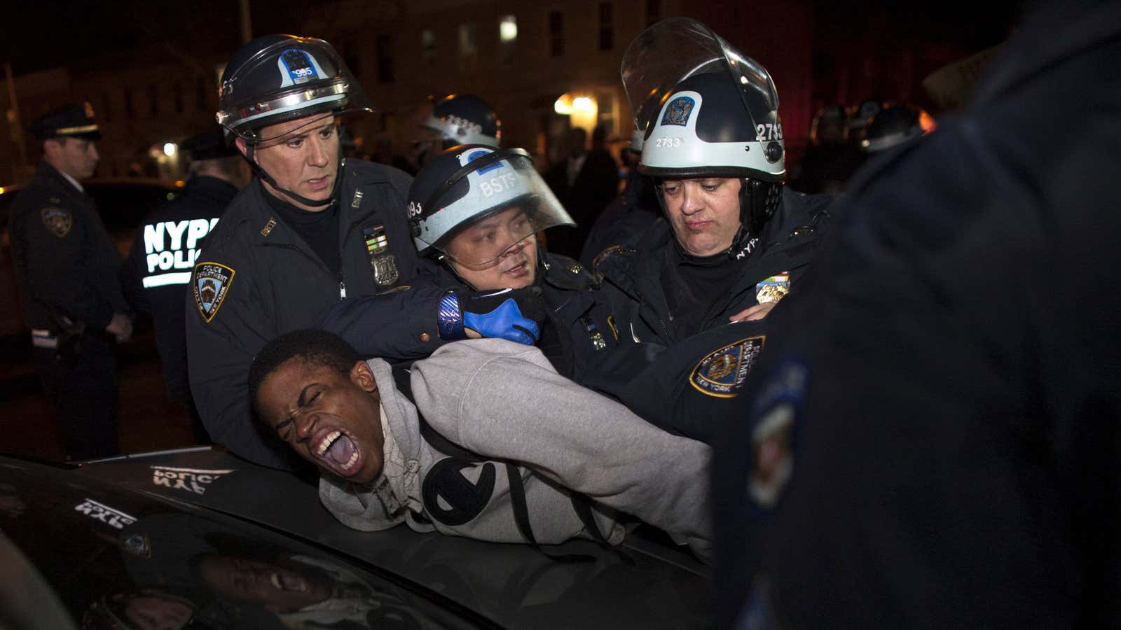 The New York City police are hardly helping race relations, or even the perception of them.