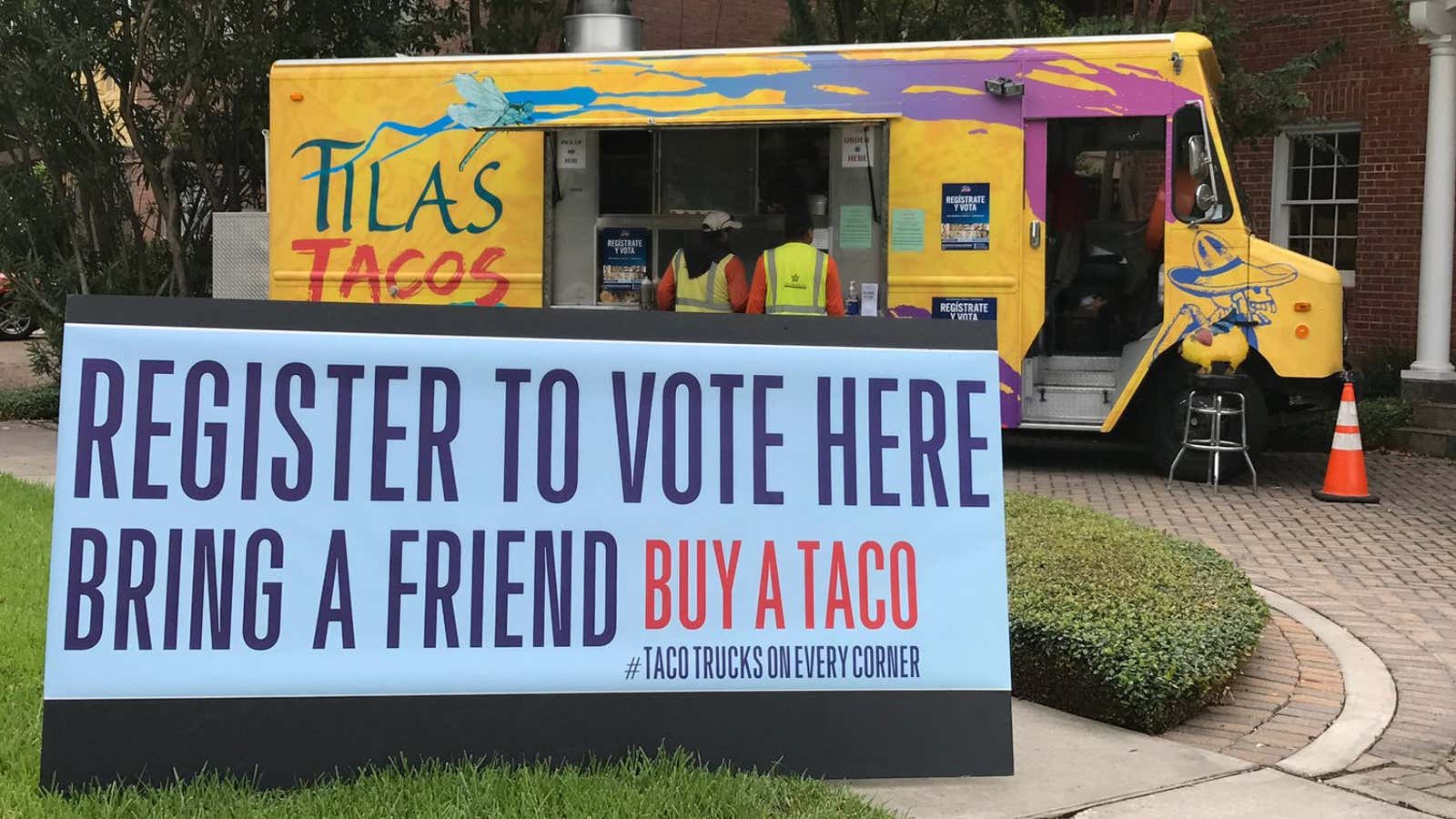 Taco-ing the vote.