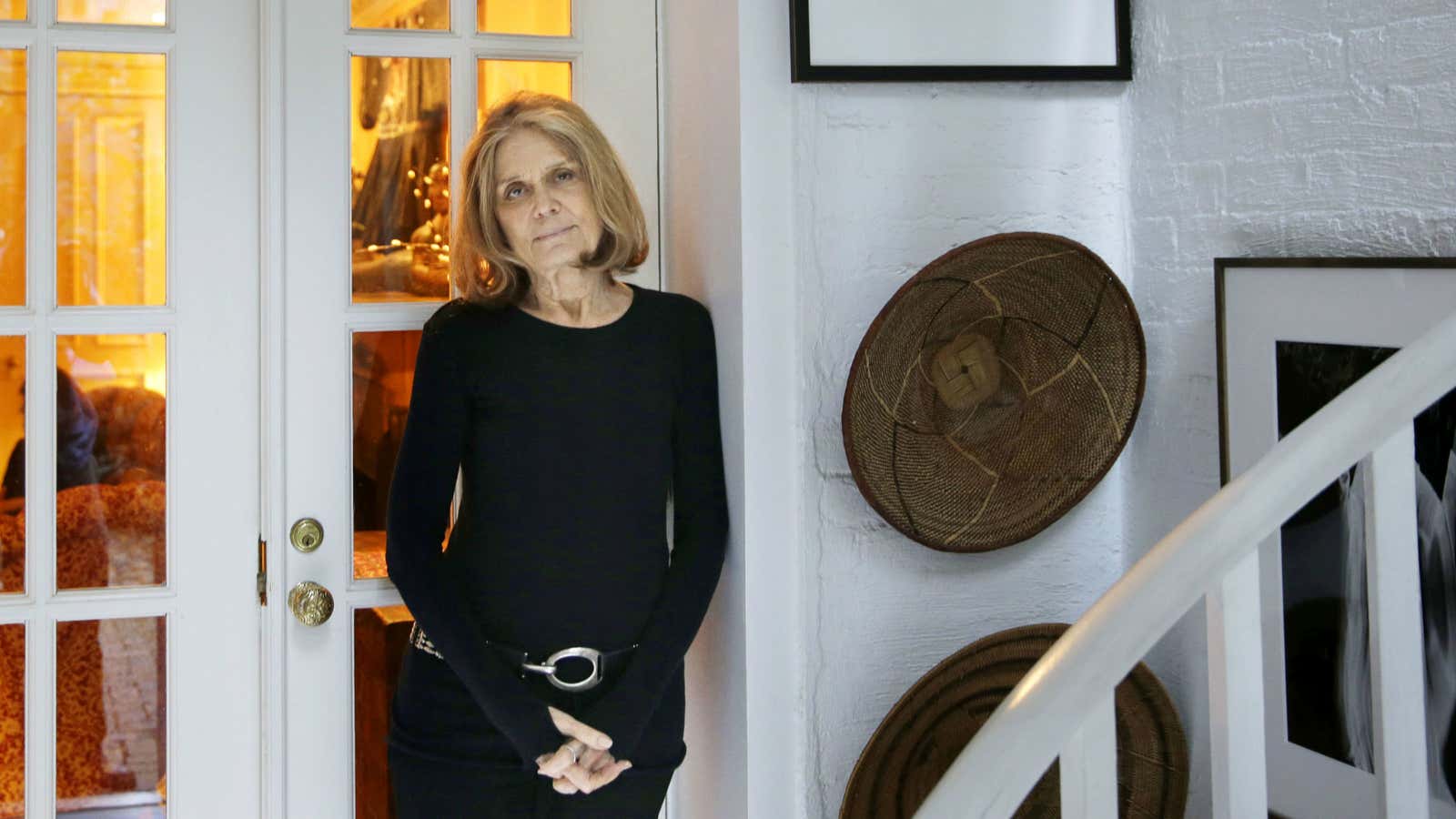 Gloria Steinem at home.