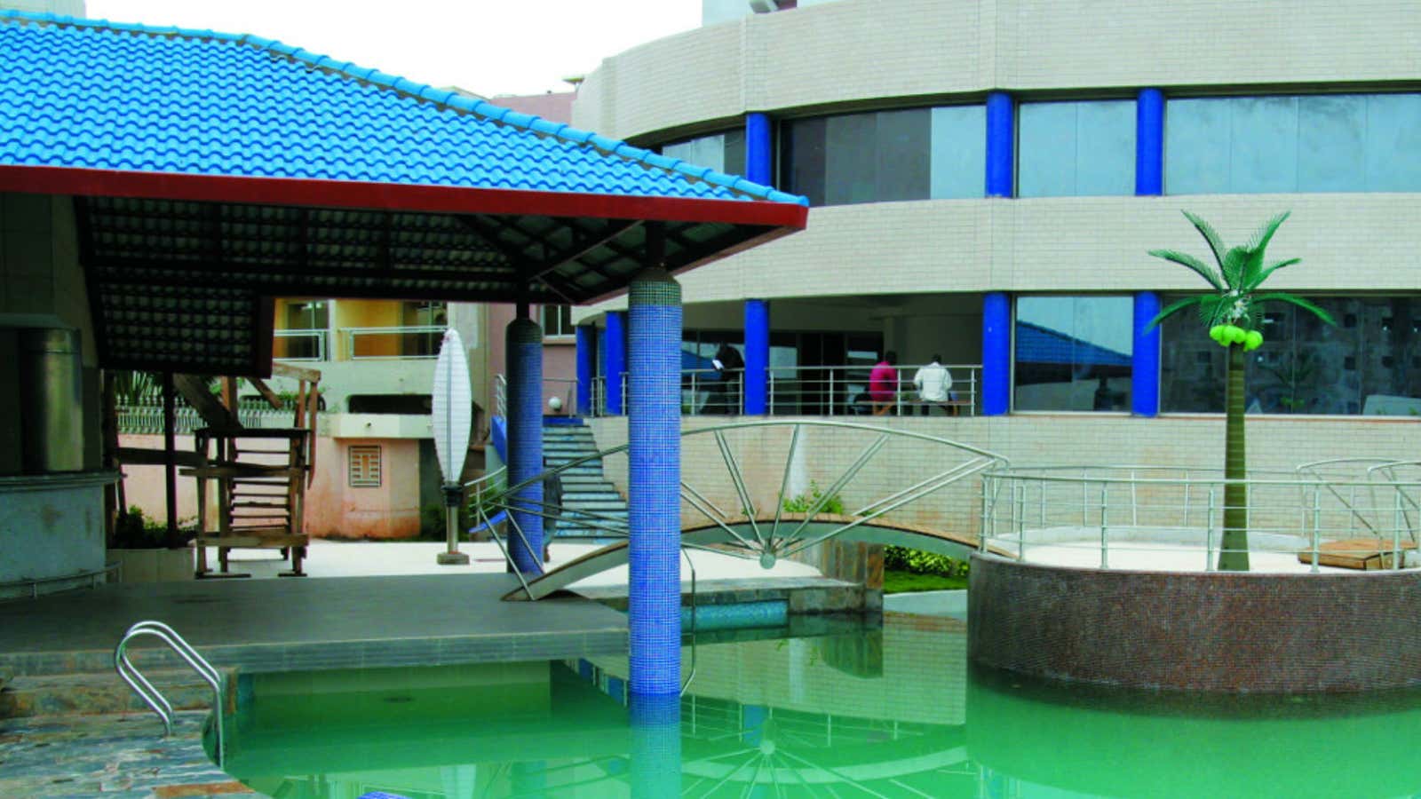 The pool at the Radisson in Bamako.