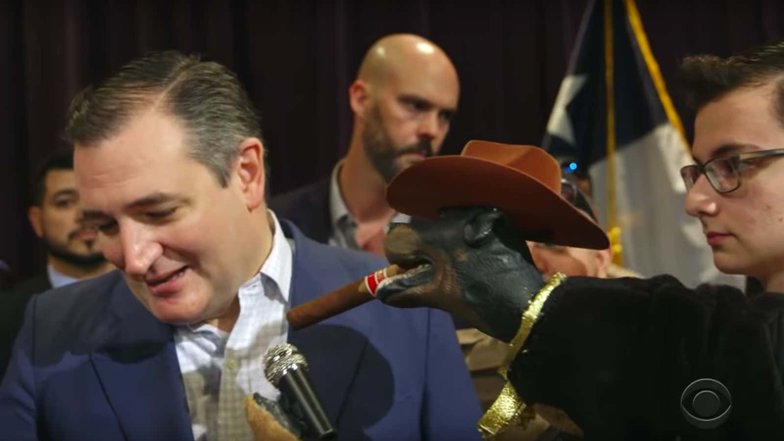 “You can’t ignore me Ted. I’m not ‘overwhelming scientific evidence of global warming.&#39;”