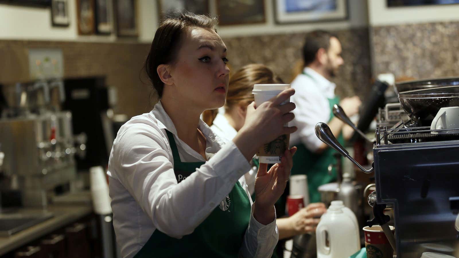 Getting a degree, one soy milk frappuccino at a time.