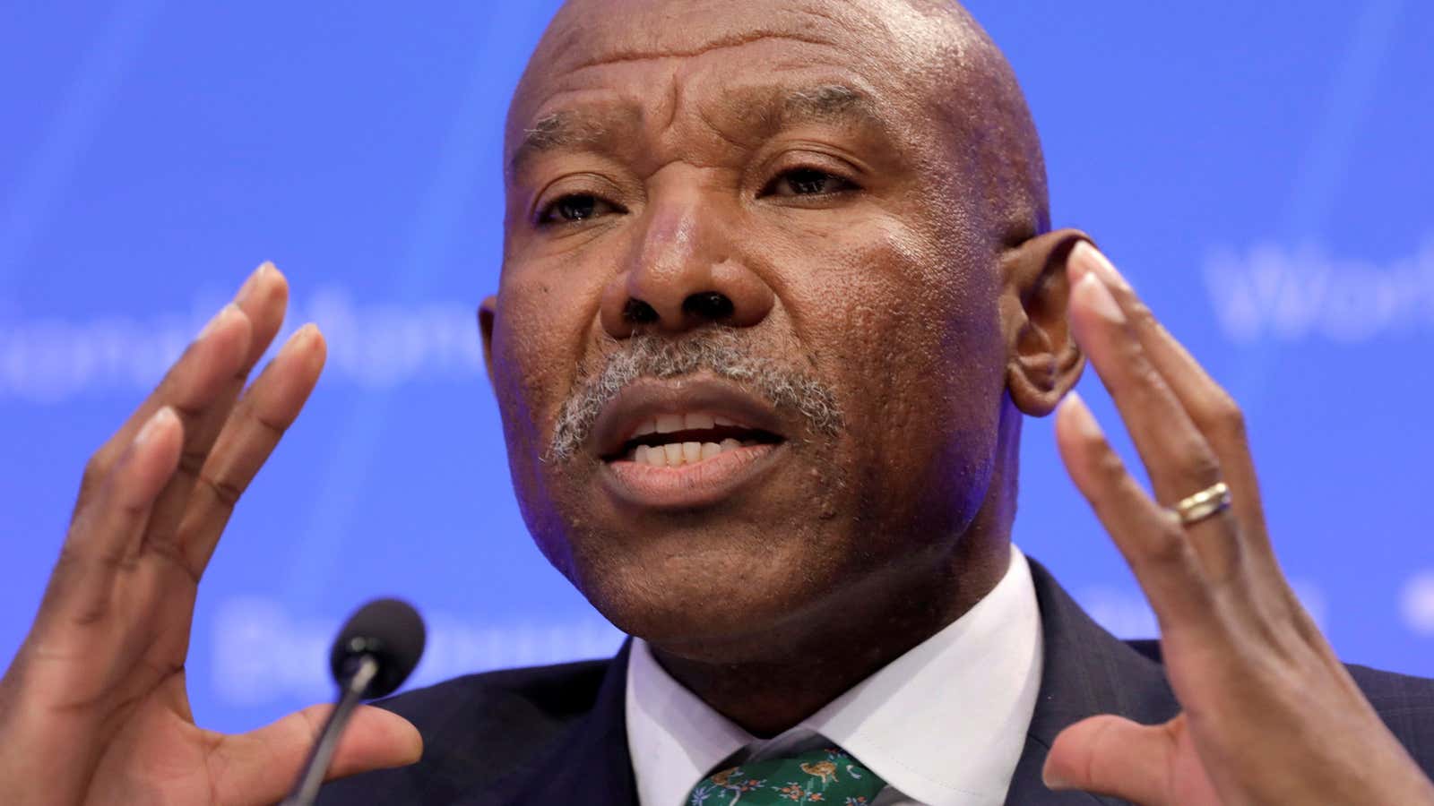 South African Reserve Bank governor Lesetja Kganyago.