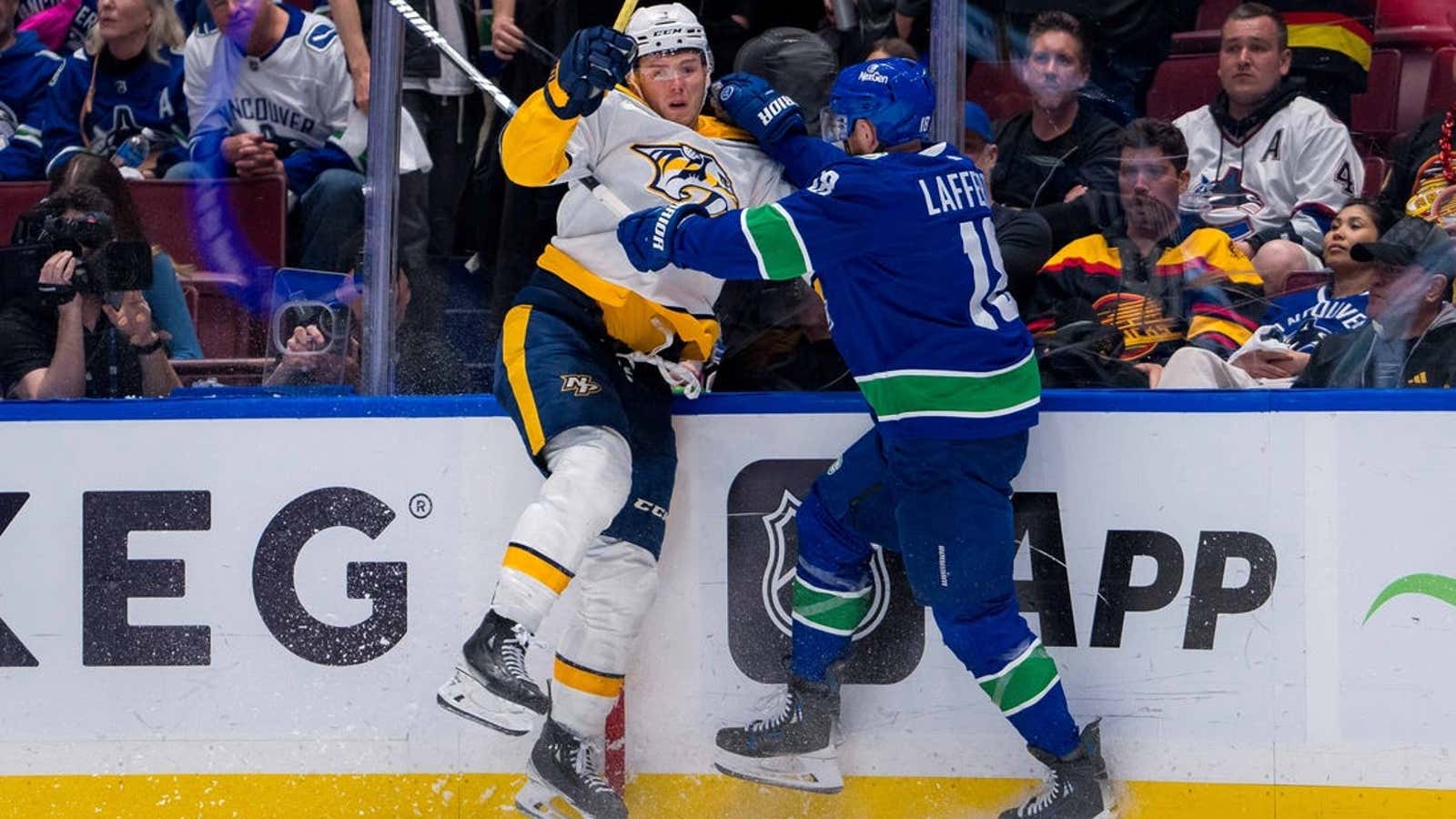Image for Home ice means little in Canucks' series against Predators