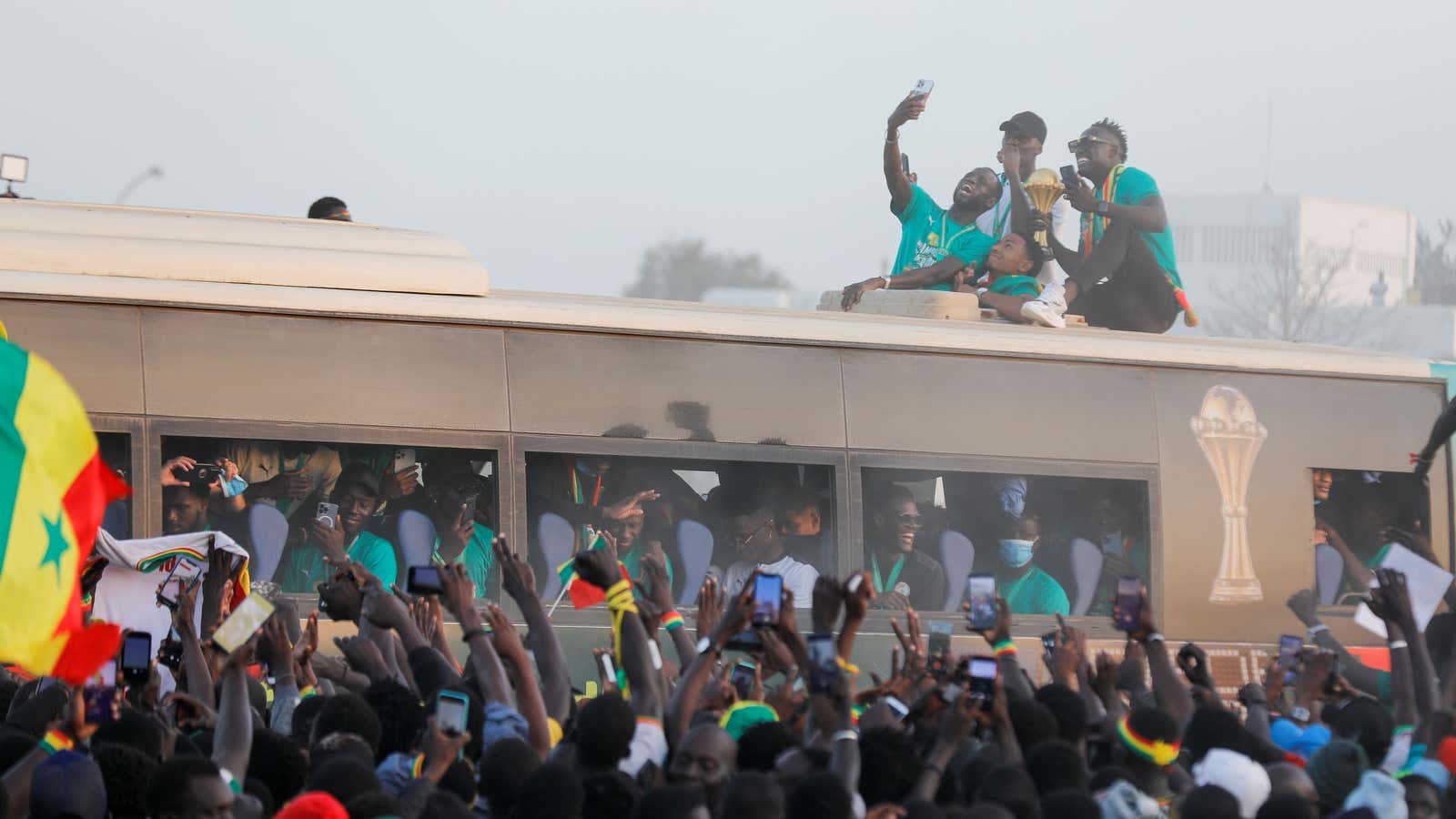 Football fanatics contribute to poor quality air.