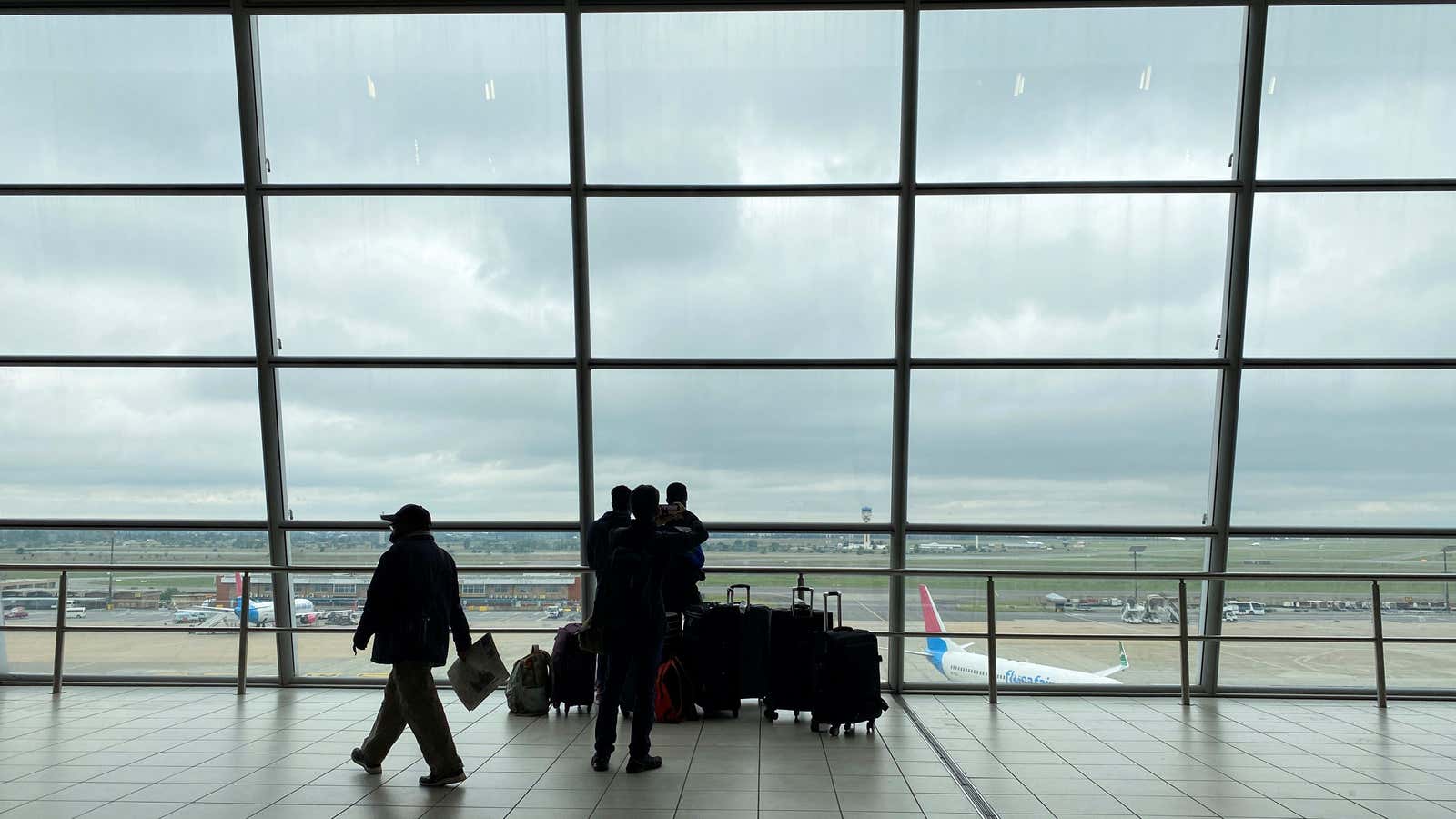 O.R. Tambo International Airport in Johannesburg, South Africa.