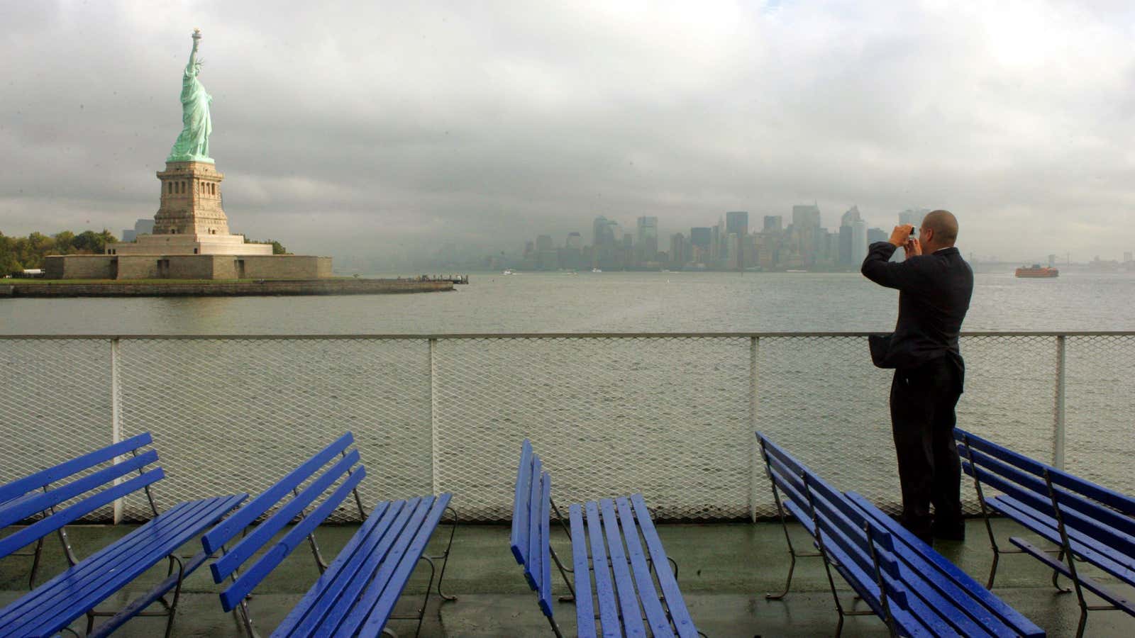 The huddled masses can keep watching from afar.