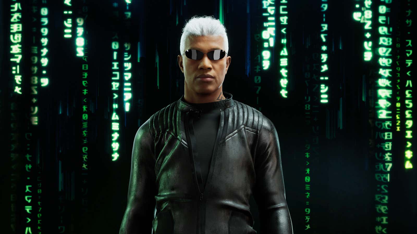 One of the characters from The Matrix NFT collection.