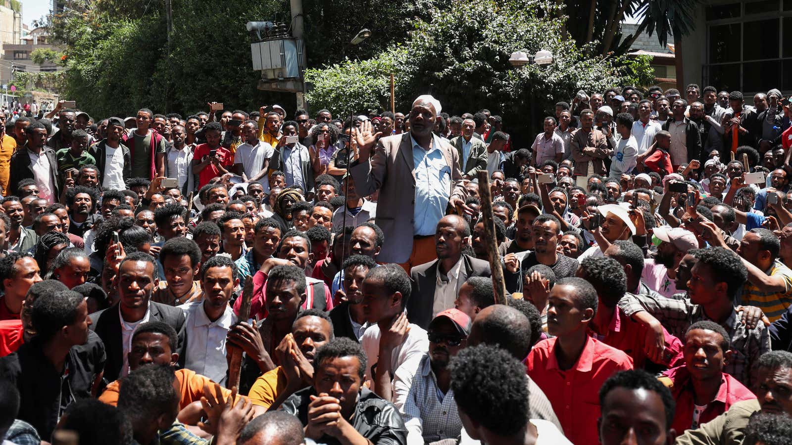 Oromo protests in Addis Ababa, last October