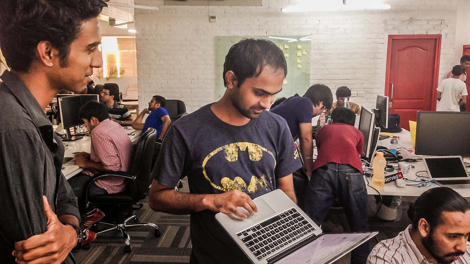 Members of the tech team in Zomato’s Gurgaon office.