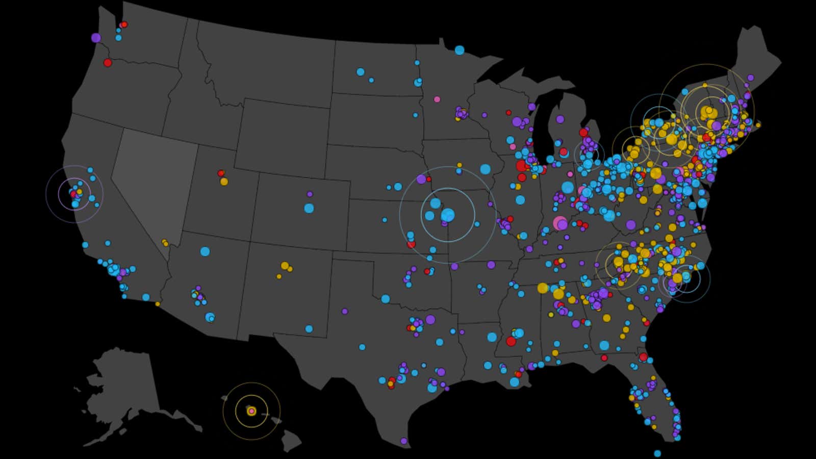 Real-time election problems as of 8:40am ET.