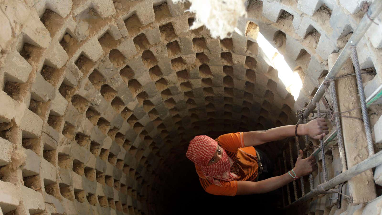 Gazans have used underground tunnels to trade everything from livestock to cigarettes.