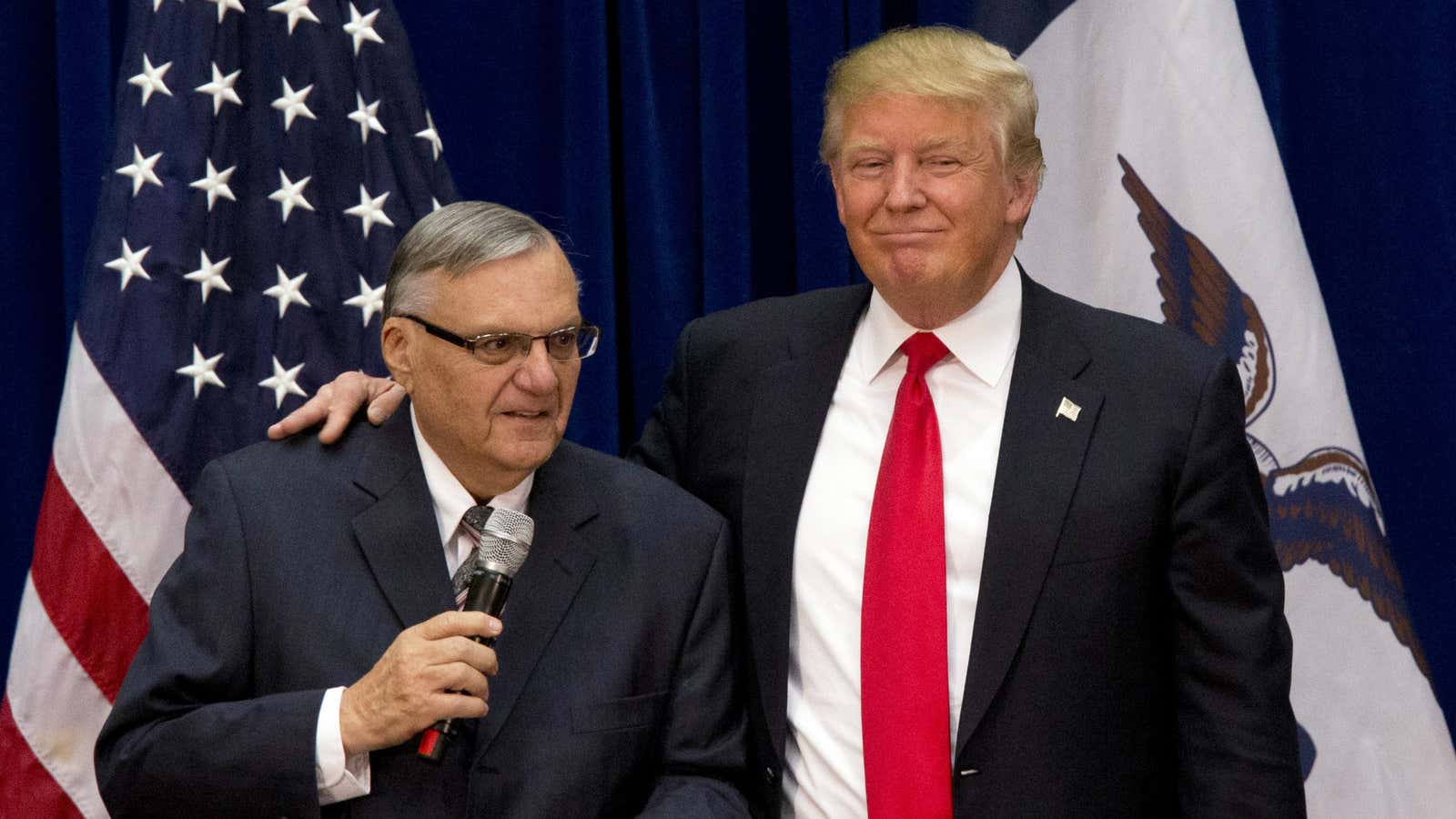 Trump supports Arpaio.