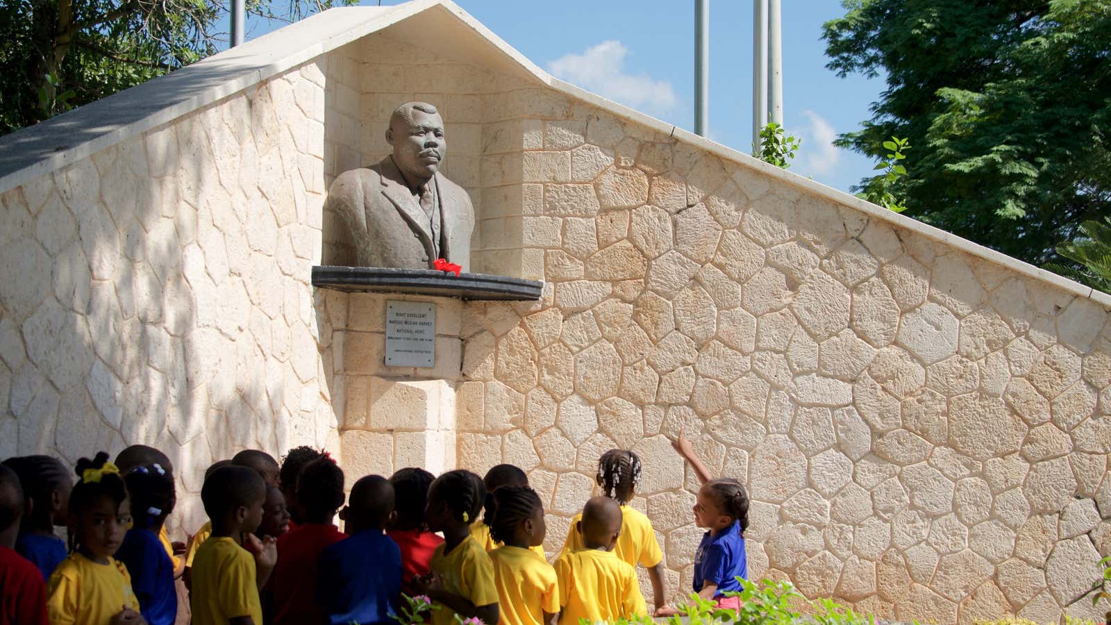 Looking up to Garvey.