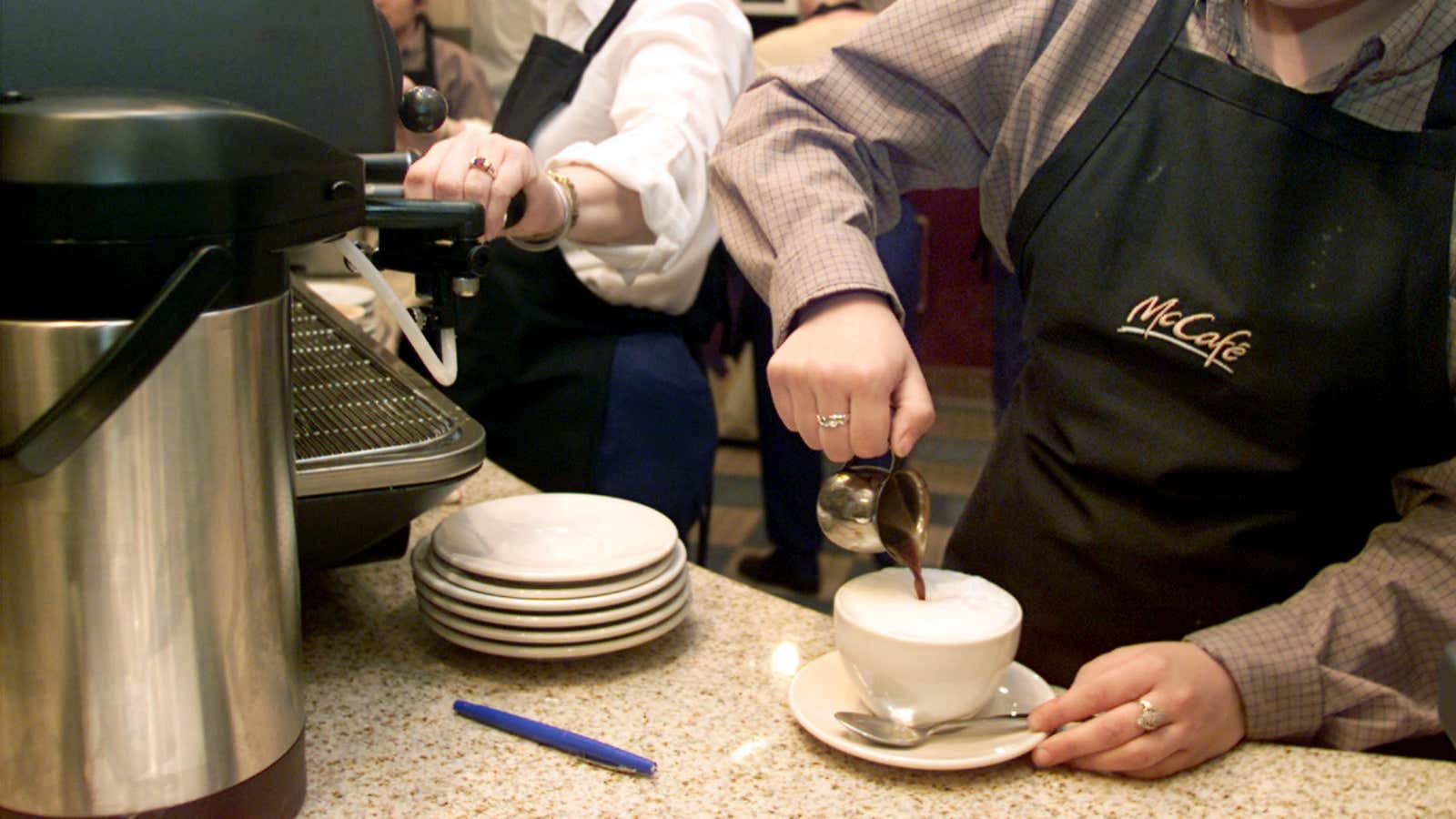 A drive-thru isn’t the ideal staging ground for fancy milk froth.